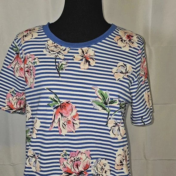 Joules flower and stripe‎ t-shirt dress - Picture 2 of 10